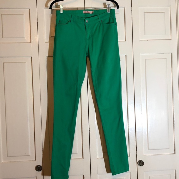Judy Blue Green Skinny Jean SZ 5 - Picture 1 of 6
